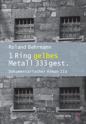 1 Ring gelbes Metall 333 gest. von Behrmann,  Roland