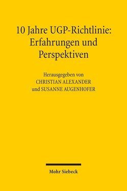 10 Jahre UGP-Richtlinie von Alexander,  Christian, Augenhofer,  Susanne