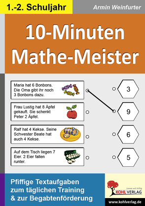 10-Minuten-Mathe-Meister / Klasse 1-2 von Weinfurter,  Armin