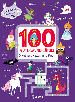 100 Gute-Laune-Rätsel – Drachen, Hexen und Feen von Röller,  Lisa-Marie