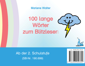100 lange Wörter zum Blitzlesen von Walter,  Marlene