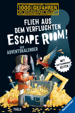 1000 Gefahren: Der Adventskalender- Flieh aus dem verfluchten Escape Room! von Kampmann,  Stefani, THiLO