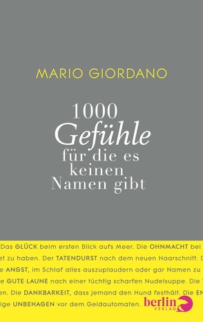 1000 Gefühle von Giordano,  Mario