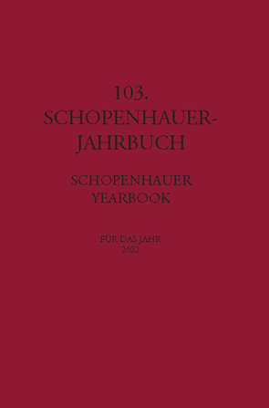 103. Schopenhauer Jahrbuch von Birnbacher,  Dieter, Kossler,  Matthias