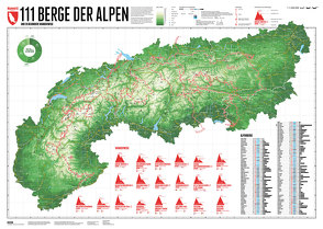 111 Alpenberge von Bragina,  Lana, Spiegel,  Stefan
