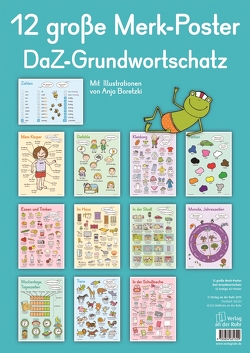 12 große Merk-Poster DaZ-Grundwortschatz von Boretzki,  Anja, Verlag an der Ruhr,  Redaktionsteam