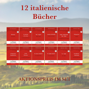 12 italienische Bücher (Bücher + Audio-Online) – Lesemethode von Ilya Frank von De Amicis,  Edmondo, Deledda,  Grazia, Frank,  Ilya, Giese,  Anja, Gozzano,  Guido, Leinen,  Anne, Pirandello,  Luigi, Tozzi,  Federigo, Trunk,  Katharina, Verga,  Giovanni