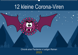 12 kleine Corona-Viren (Wandkalender 2023 DIN A2 quer) von Art,  Ravienne