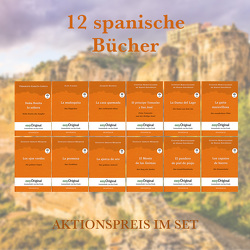 12 spanische Bücher (Bücher + 12 Audio-CDs) – Lesemethode von Ilya Frank von Bauch,  Magdalena, Bécquer,  Gustavo Adolfo, Cuentos, Dicenta,  Joaquín, Frank,  Ilya, Kessler,  Mia, Lorca,  Federico García, Opferkuch,  Marilena, Peters,  Ralf, Tapia Della Rosa,  Jannike Marie, Valera,  Juan