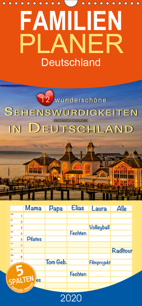 12 wunderschöne Sehenswürdigkeiten in Deutschland – Familienplaner hoch (Wandkalender 2020 , 21 cm x 45 cm, hoch) von Roder,  Peter