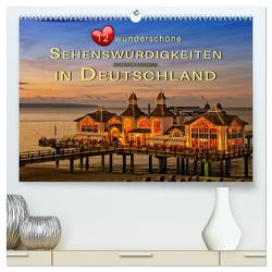 12 wunderschöne Sehenswürdigkeiten in Deutschland (hochwertiger Premium Wandkalender 2024 DIN A2 quer), Kunstdruck in Hochglanz von Roder,  Peter