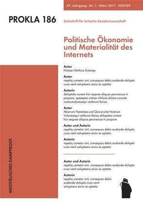 Politische Ökonomie des Internets von PROKLA