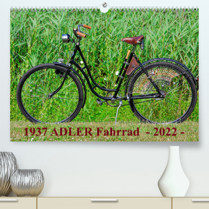 1937 ADLER Fahrrad (Premium, hochwertiger DIN A2 Wandkalender 2022, Kunstdruck in Hochglanz) von Herms,  Dirk