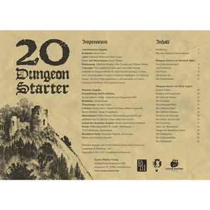 20 Dungeon Starter von Droste,  Stefan, Lutes,  Jason, Miller,  Marshall, Tygart,  Mark, Voyno,  Aeringa