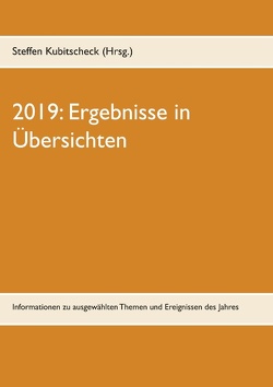2019: Ergebnisse in Übersichten von Kubitscheck,  Steffen