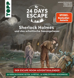 24 DAYS ESCAPE – Der Escape Room Adventskalender: Sherlock Holmes und das schottische Seeungeheuer von Baumann,  Annekatrin, Korth,  Ellena, Leyva,  Daniel, Meier,  Bianca
