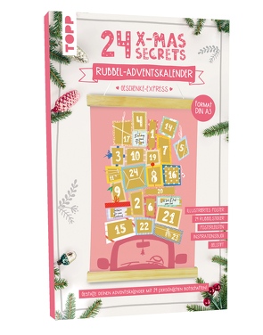 24 X-MAS SECRETS – Rubbel-Adventskalender – Geschenke-Express von Beck,  Silvano, frechverlag