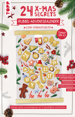24 X-MAS SECRETS – Rubbel-Adventskalender – Kleine Weihnachtshelfer von Beck,  Silvano, frechverlag