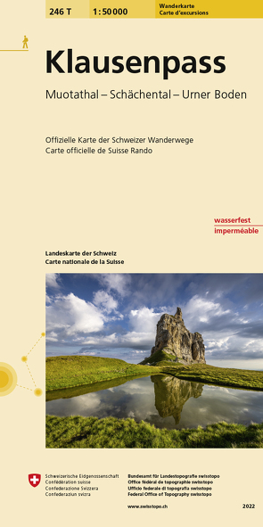 246T Klausenpass Wanderkarte von Bundesamt für Landestopografie swisstopo