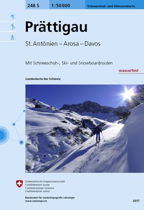 248S Prättigau Schneeschuh- und Skitourenkarte