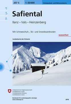 257S Safiental Schneeschuh- und Skitourenkarte