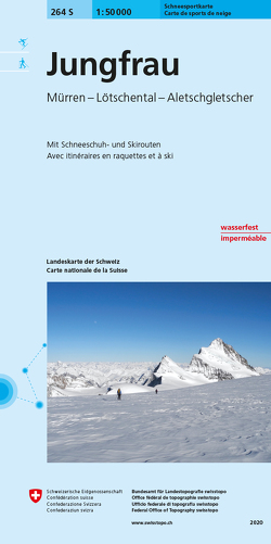264S Jungfrau Schneeschuh- und Skitourenkarte