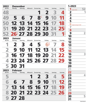 3-Monats-Planer XL Combi 2023 von Korsch Verlag