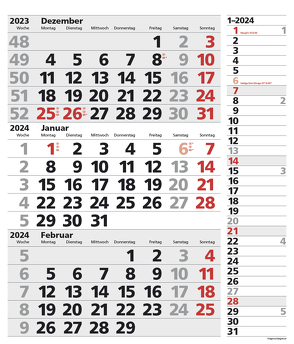 3-Monats-Planer XL Combi 2024 von Korsch Verlag