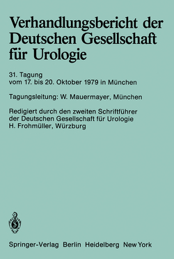 31. Tagung 17. bis 20. Oktober 1979, München von Frohmüller,  H., Mauermayer,  W.