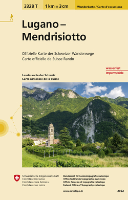 3328T Lugano – Mendrisiotto Carta escursionistica