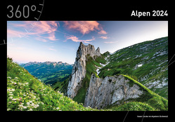 360° Alpen Premiumkalender 2024 von Haasmann,  Robert
