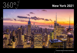 360° New York Premiumkalender 2021 von Becke,  Jan