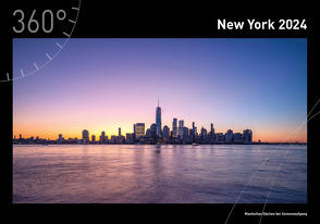 360° New York Premiumkalender 2024 von Becke,  Jan