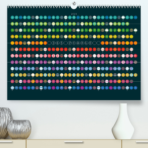 365 Pearls Calendar (hochwertiger Premium Wandkalender 2024 DIN A2 quer), Kunstdruck in Hochglanz von ROTH-Design,  ROTH-Design