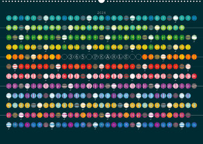 365 Pearls Calendar (Wandkalender 2024 DIN A2 quer) von ROTH-Design