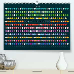 365 Pearls Kalender (Premium, hochwertiger DIN A2 Wandkalender 2023, Kunstdruck in Hochglanz) von ROTH-Design