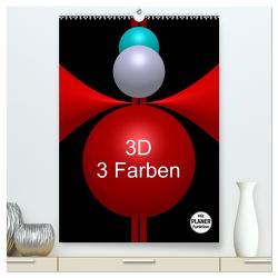 3D – 3 Farben (hochwertiger Premium Wandkalender 2024 DIN A2 hoch), Kunstdruck in Hochglanz von Bild,  Issa