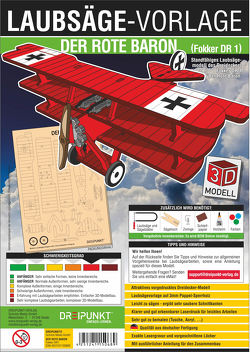 3D Laubsägevorlage Der Rote Baron (Dreidecker Fokker DR 1) von Schulze Media GmbH