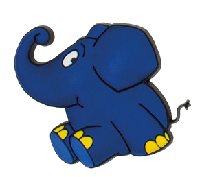 3D-Magnet „Der blaue Elefant“ aus der Sendung mit der Maus