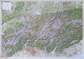 3D Reliefkarte Alpen 1:500.000 von Mark,  Clemens, März,  Sabine