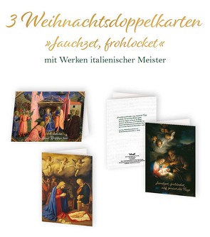 3er-Set Weihnachtskarten »Jauchzet, frohlocket«