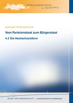 4.5 Die Hochschulreform von Pfreundschuh,  Gerhard