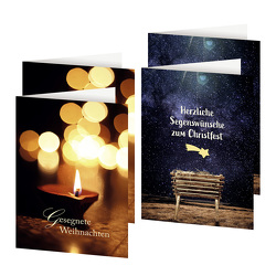 4er-Set Weihnachtskarten »Auf dem Weg nach Betlehem«