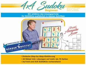 4×4 Sudoku Beginner Pocket von Bood,  Werner