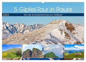 5 Gipfel-Tour in Rauris (Wandkalender 2024 DIN A2 quer), CALVENDO Monatskalender von Kramer,  Christa
