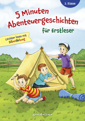 5 Minuten Abenteuergeschichten für Erstleser, 2. Klasse – Leichter lesen mit Silbenfärbung