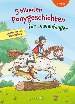5 Minuten Ponygeschichten für Leseanfänger, 1. Klasse – Lesenlernen mit Silbenfärbung