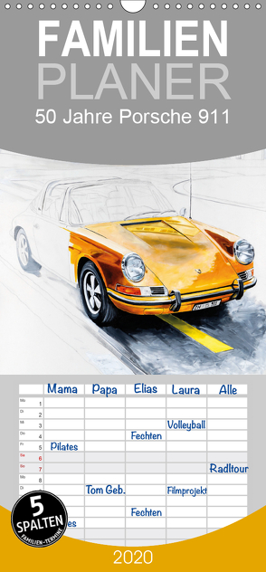 50 Jahre Porsche 911 – Familienplaner hoch (Wandkalender 2020 , 21 cm x 45 cm, hoch) von Bartsch / design,  Andreas, bartsch.