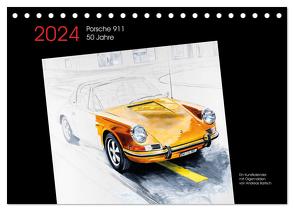 50 Jahre Porsche 911 (Tischkalender 2024 DIN A5 quer), CALVENDO Monatskalender von Bartsch / design,  bartsch.,  Andreas