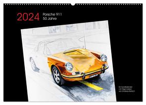 50 Jahre Porsche 911 (Wandkalender 2024 DIN A2 quer), CALVENDO Monatskalender von Bartsch / design,  bartsch.,  Andreas